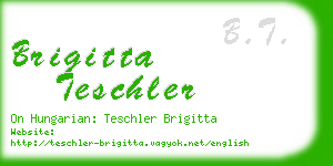 brigitta teschler business card